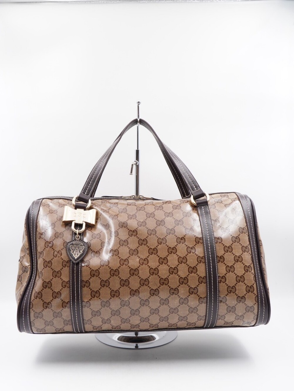 CM18 💗 Gucci Crystal Monogram Duchessa Boston Bag
